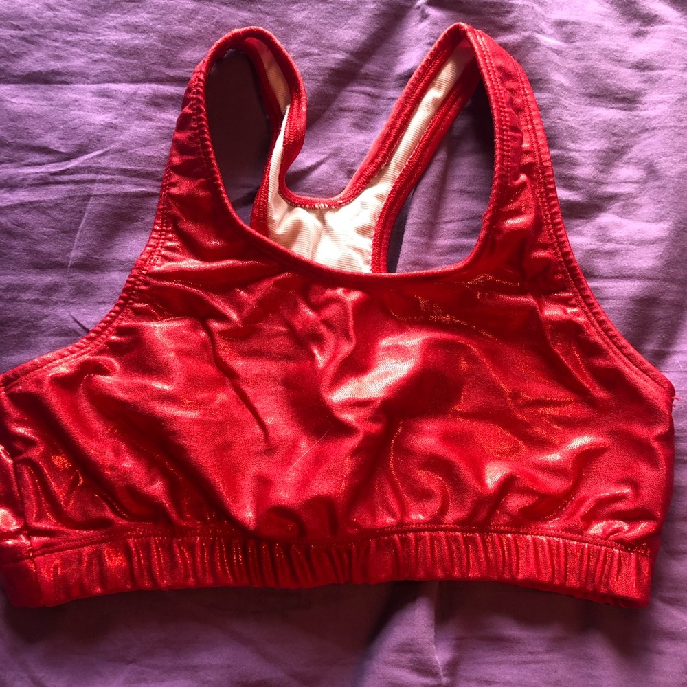 Red Sports Bra